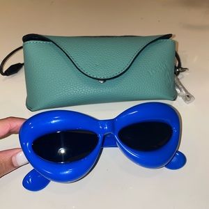 Women’s Brand New Loewe  Inflated Injection Plastic Cat-Eye Sunglasses
